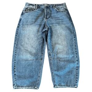 Hidden Los Angeles Barrel Leg Jeans Medium Wash Size 30